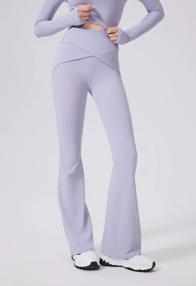 High Waist Flare Pants Yoga Pilates Elegant  Leggings