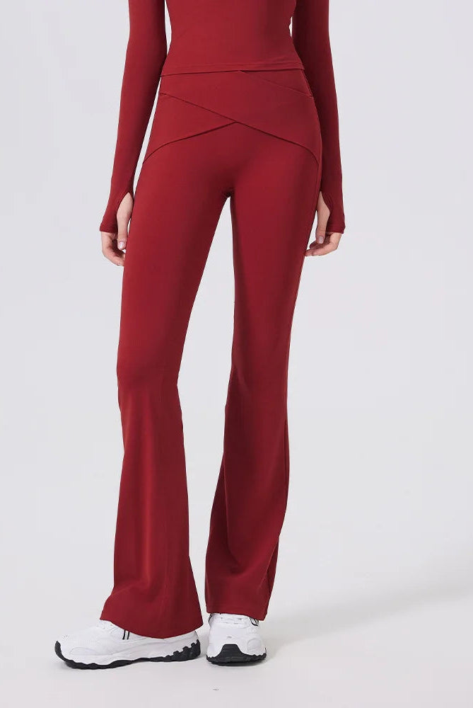 High Waist Flare Pants Yoga Pilates Elegant  Leggings