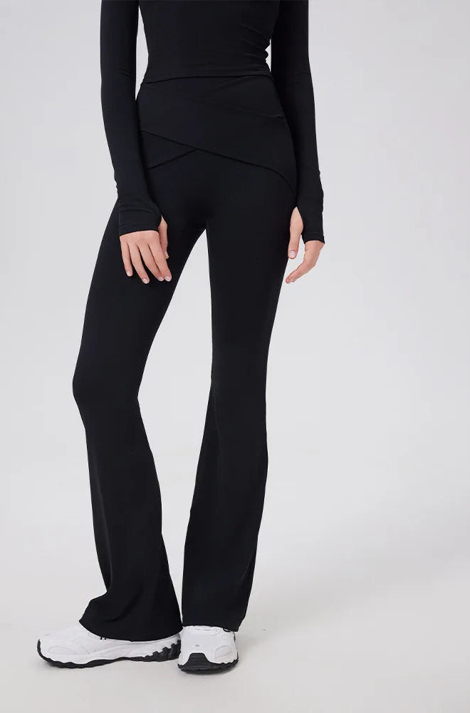 High Waist Flare Pants Yoga Pilates Elegant  Leggings