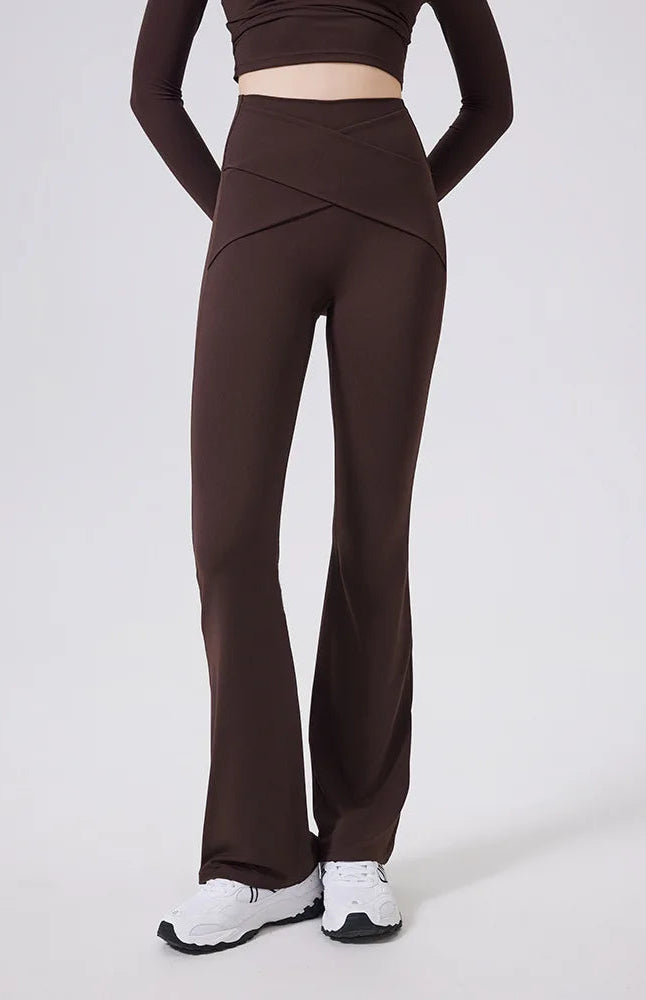 High Waist Flare Pants Yoga Pilates Elegant  Leggings