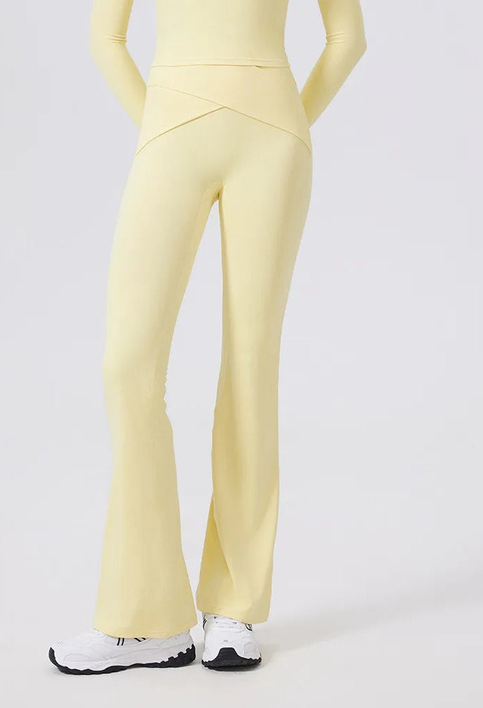 High Waist Flare Pants Yoga Pilates Elegant  Leggings