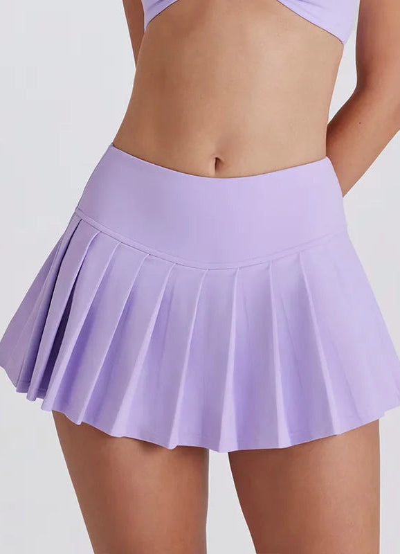 Pleated Skirt Built-in Shorts or Twisted Bra
