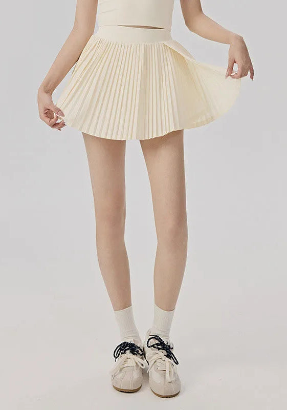 Padded Tennis Skirt and Hollow Back Crop Tops  Set