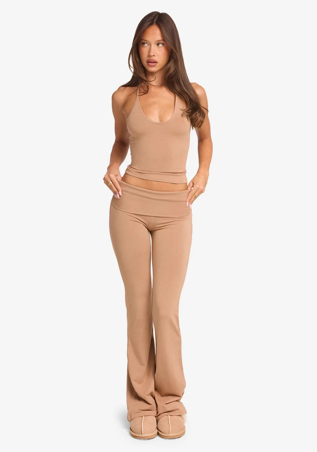 Top Halter or  Flared  Legging Pilates activewear