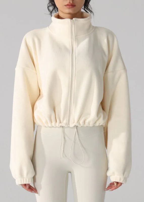 Zip-Up Polar Fleece Coat or  Pants Thicken Winter Outwear for Workout Yoga