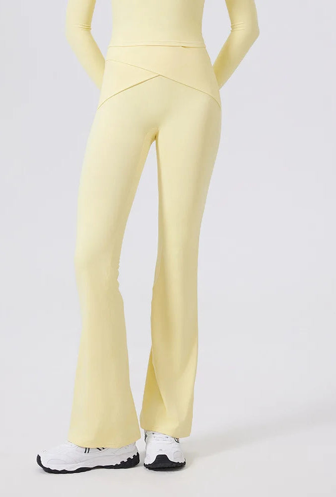 High Waist Flare Pants Yoga Pilates Elegant  Leggings