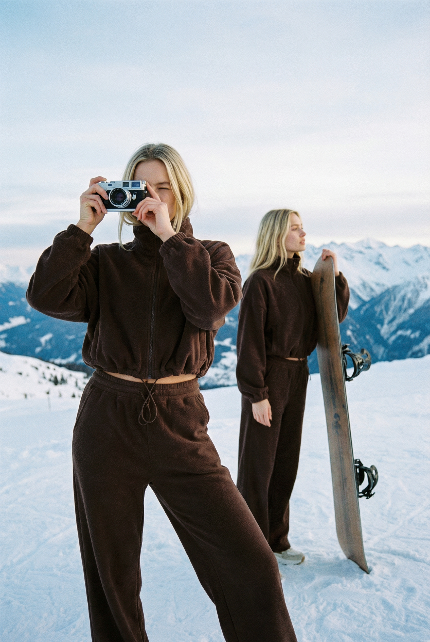 Zip-Up Polar Fleece Coat or  Pants Thicken Winter Outwear for Workout Yoga