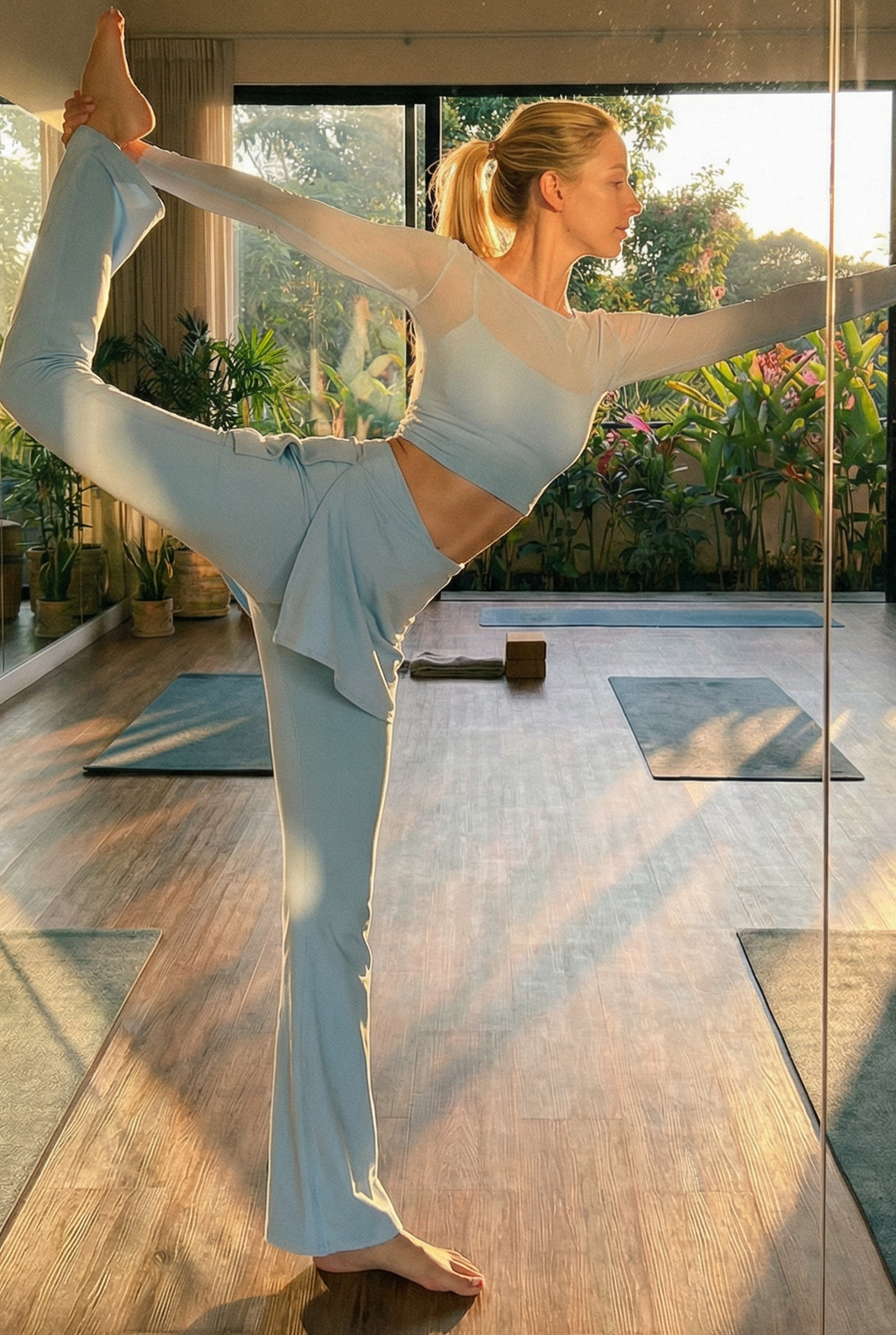 Women's Long Sleeve Mesh Sports Crop Top Yoga Apparel